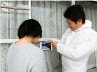 調査が終わりましたら、床下で撮影した動画や画像をその場でお見せし結果をご報告いたします。 画像