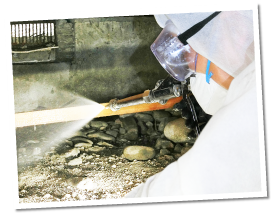 床下のシロアリ駆除・予防が4,980円～　画像